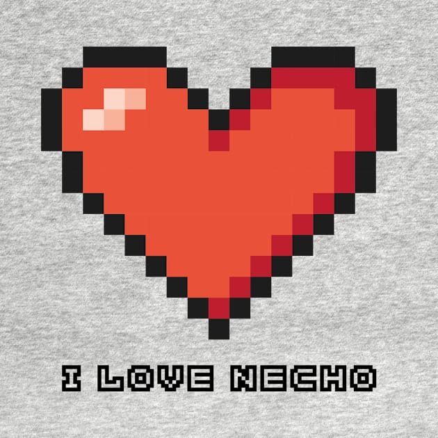 I Love Necho Pixel Art by Sigmoid